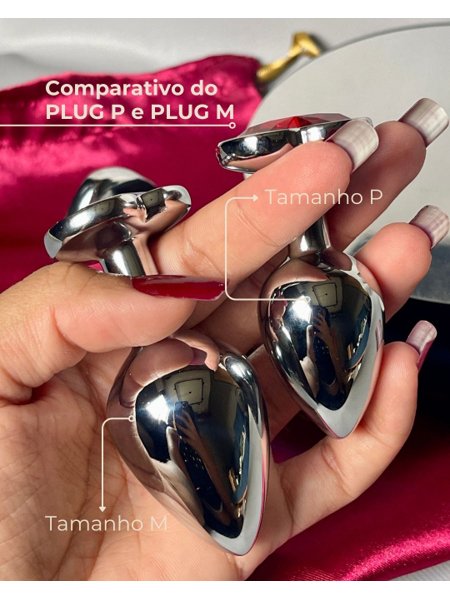 PLUG ANAL DE AO INOX COM PEDRA SIMPLES M - 8X3,4cm | Exprimenter PLUG ANAL DE AO INOX COM PEDRA SIMPLES M - 8X3,4cm | Exprimenter