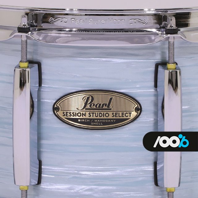 Caixa Pearl Session Studio Select 14X6,5 Birch / Mahogany Ice Blue Oyster STS1465S/C414