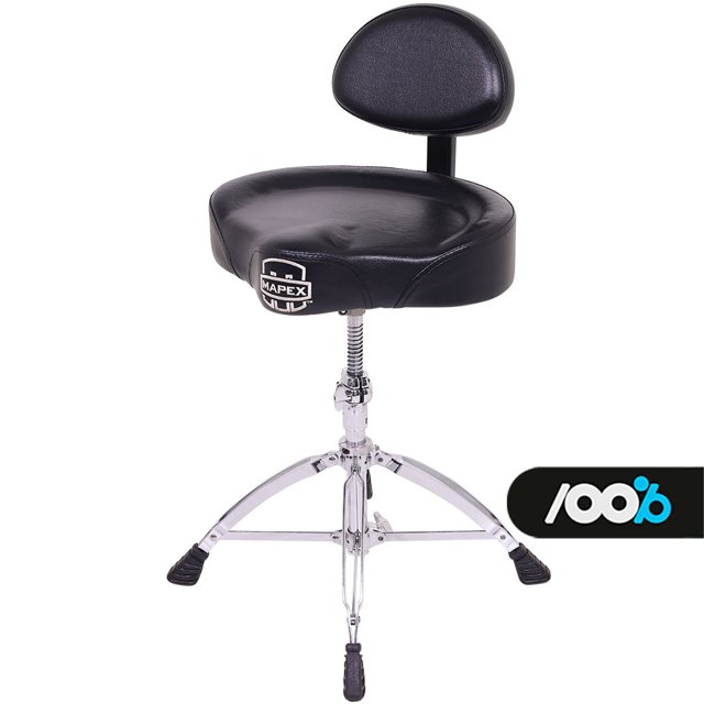 Banco Mapex T775 Selim com Encosto Regulagem Altura Rosca Seminovo