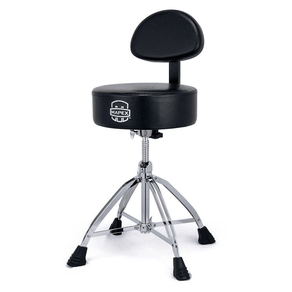 Banco Mapex New T870 Redondo com Encosto Regulagem Altura Rosca