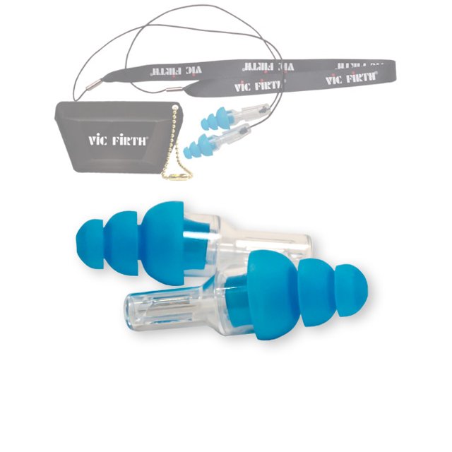 Protetor Auricular Vic Firth de Alta Performance Azul HighFidelity