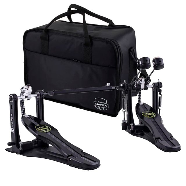 Pedal Duplo Mapex P810TW Armory Series Com Bag 100 Batera Drum Shop