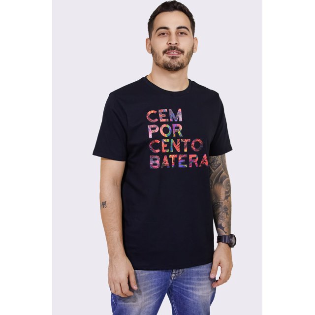 Camiseta 100% Batera Drum Shop | Liberte-se 2021 | Preta