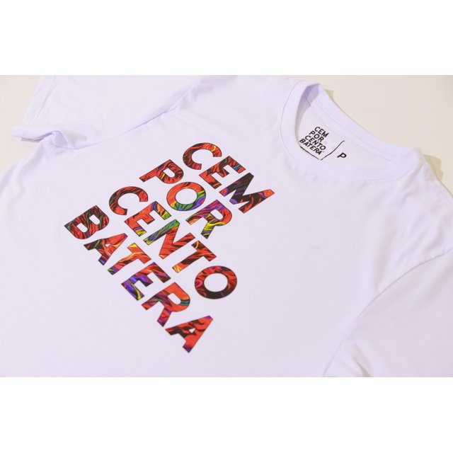 Camiseta Baby Look 100% Batera Drum Shop | Liberte-se 2021 | Branca