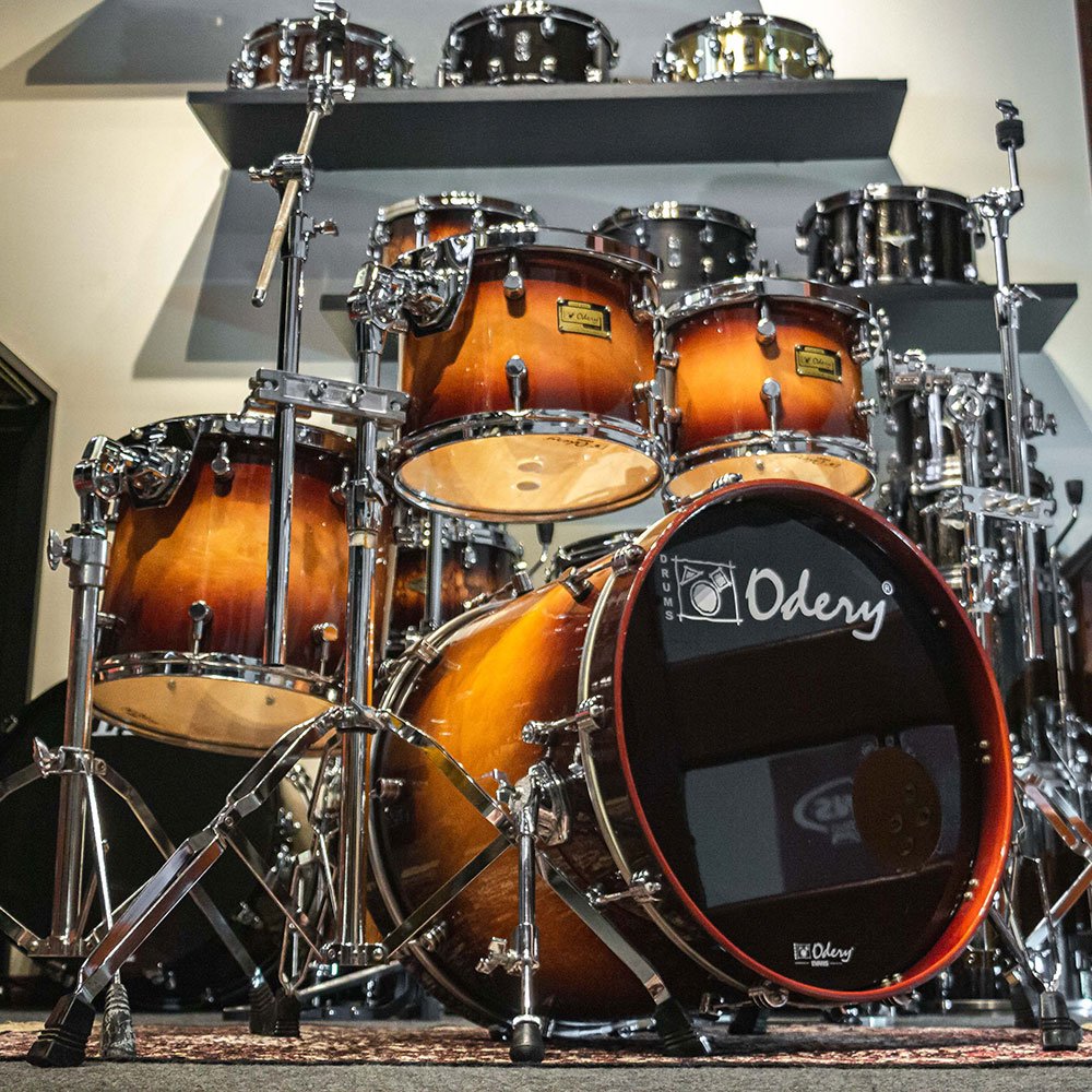 Bateria Odery Custom 20/10/12/14/14x5" Imbuia/Araucária Com Ferragens