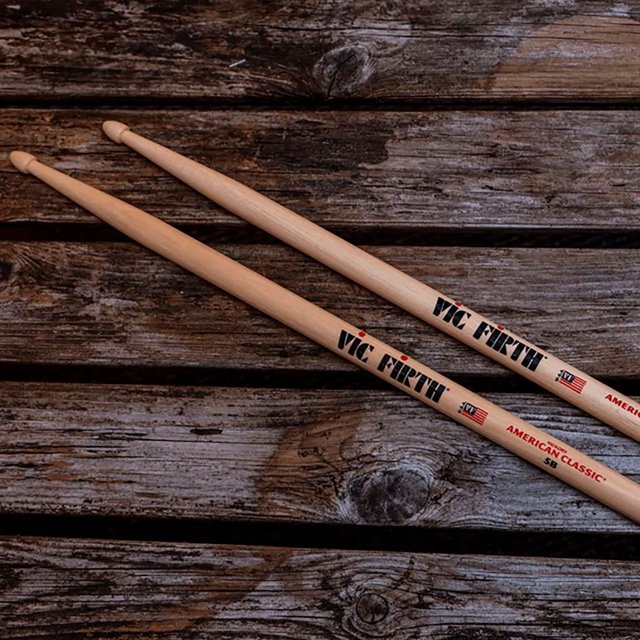 Pack Baqueta Vic Firth American Classic 5B Hickory 4 Pares