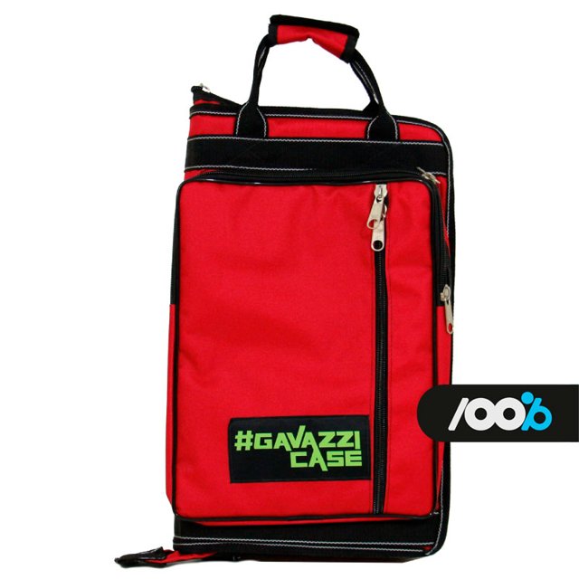 Bag Porta Baquetas Gavazzi Case Nylon Luxo Com Alça Tipo Mochila (Vermelho)