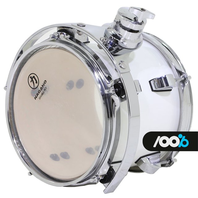 Tom Nagano Concert Lacquer 08X07" Pure White Clamp e Tom Holder Incluso