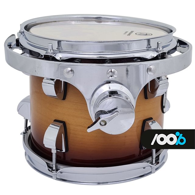 Tom Nagano Concert Lacquer 08X07" Gold Burst Clamp e Tom Holder Incluso