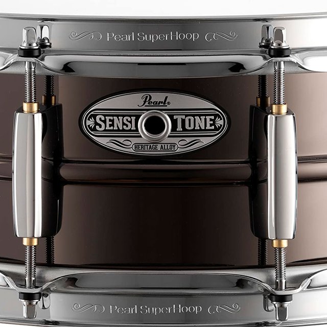 Pearl Sensitone Heritage Alloy 14x6.5 Beaded Black Nickel-over-Brass  Snare Drum - Drum Central