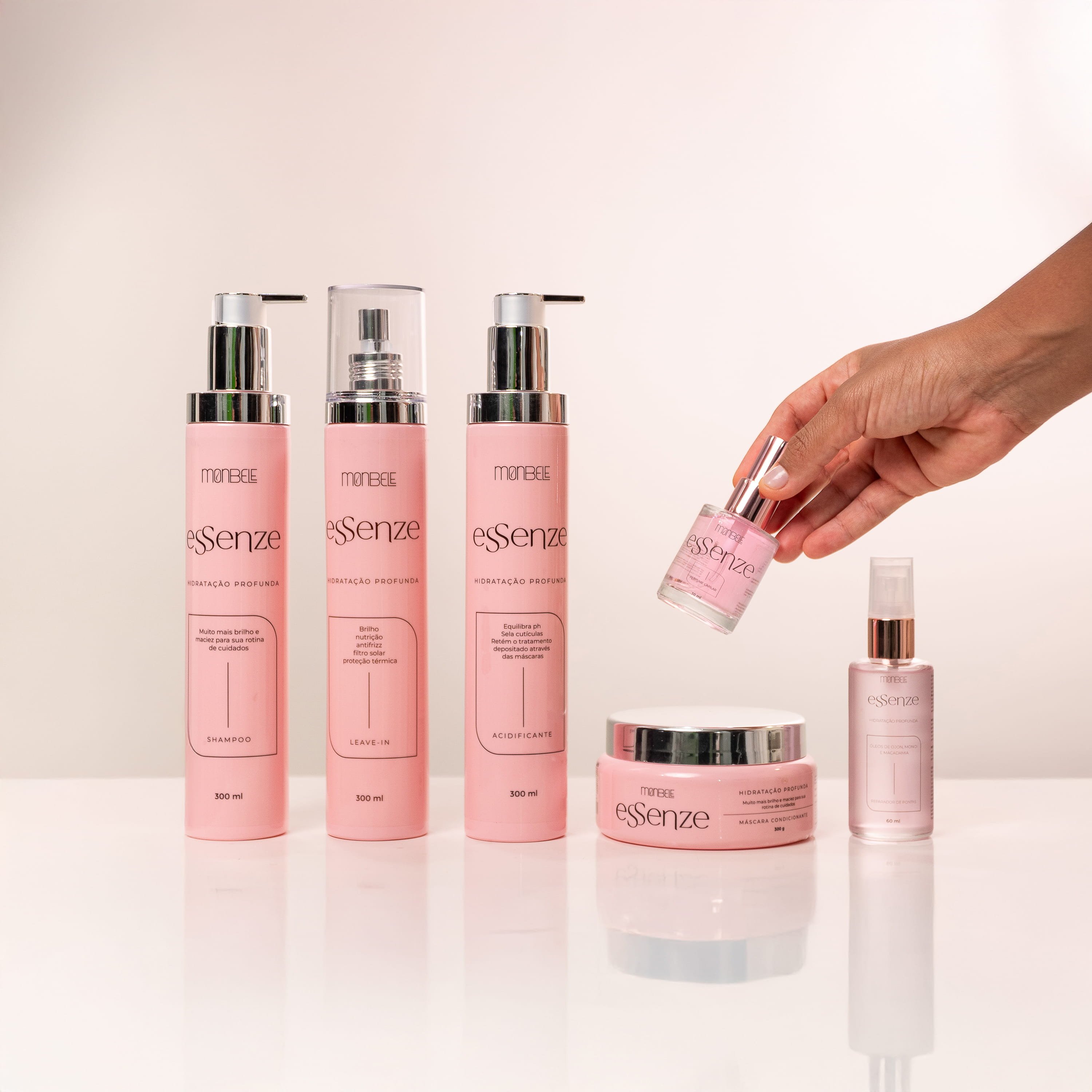 Wrinkle Essence 7本セット Linha Essenze com Óleo Reparador + Perfume capilar (Hidratação