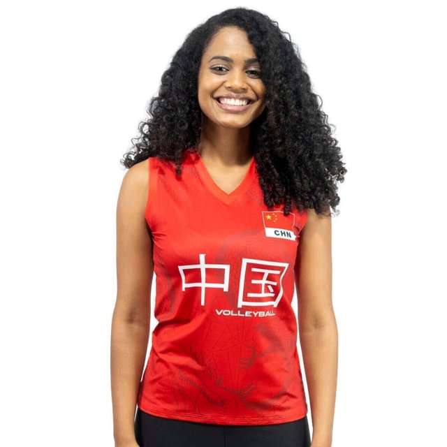 Camisa de Vôlei China 2021/22 Vermelha - Feminina