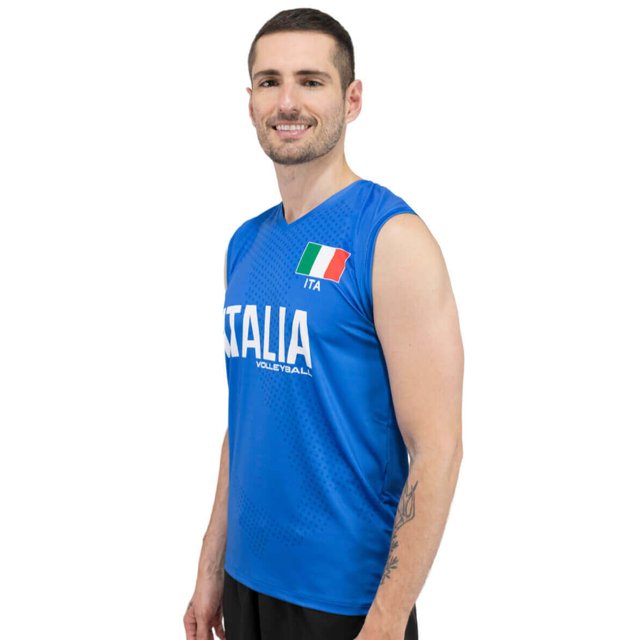 Camisa de Vôlei Itália 2022/23 Azul - Masculina