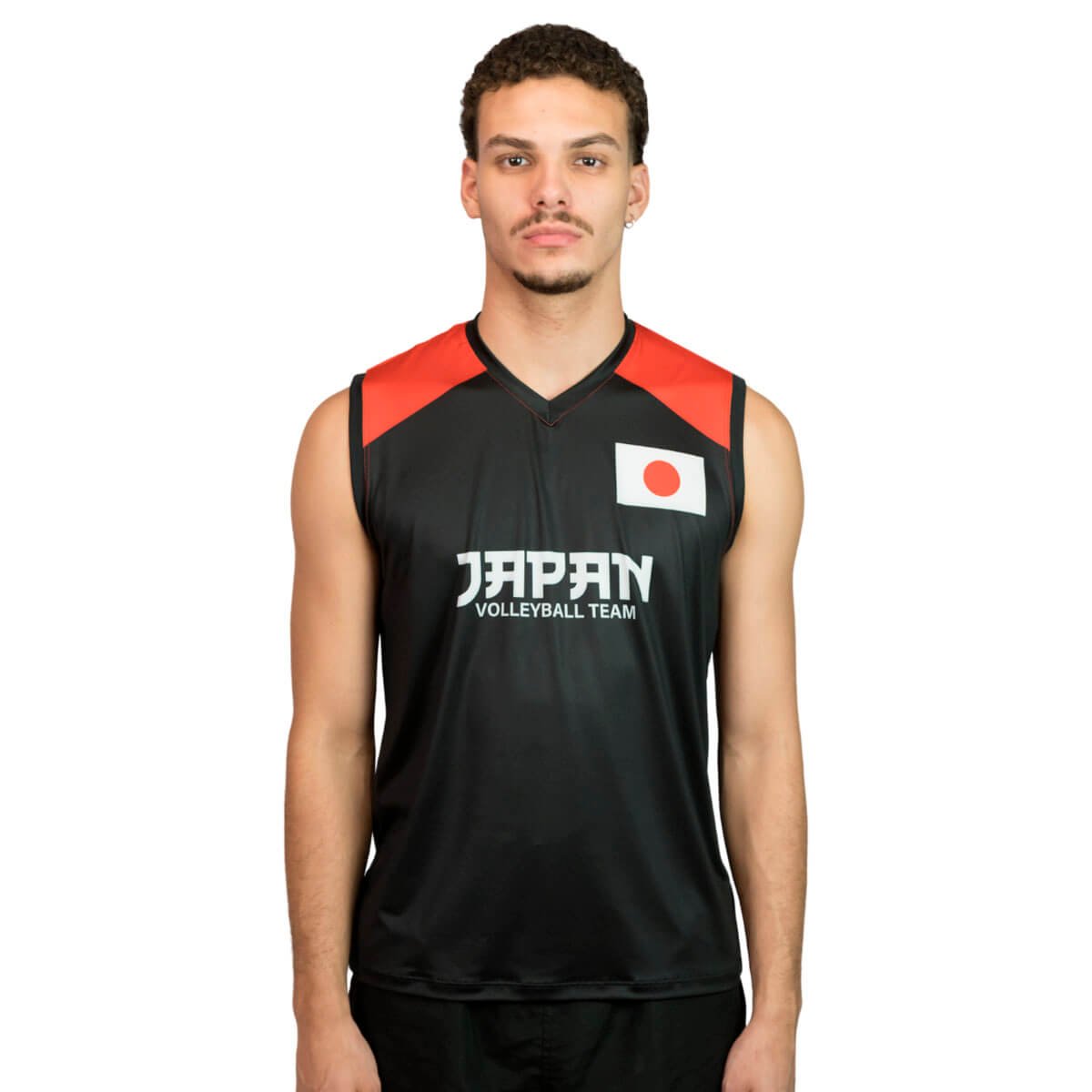 JAPAN BEACH VOLLEYBALL Tシャツ Mサイズ Camisa de Vôlei Japão Minimalista Preta - Masculina I Saque Viagem