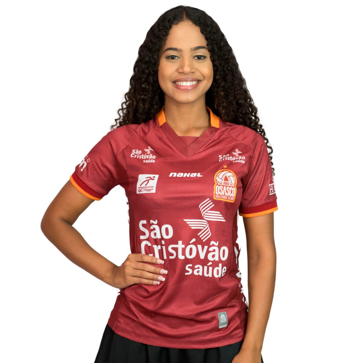 Camisa de Vôlei Osasco 2024/25 Vermelha Feminina I Saque Viagem