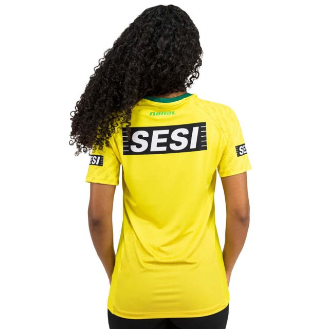 Camisa de Vôlei do Sesi Bauru 2022/23 Amarela - Feminina