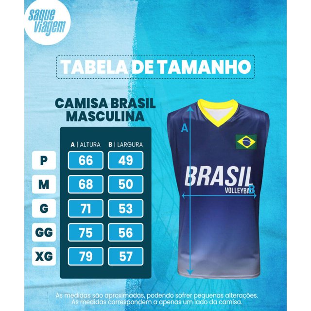 Camisa de Vôlei Brasil Retrô Azul 2008 - Masculina