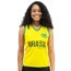 Camisa de Vôlei Brasil 2021/22 Amarela - S/Nº - Feminina