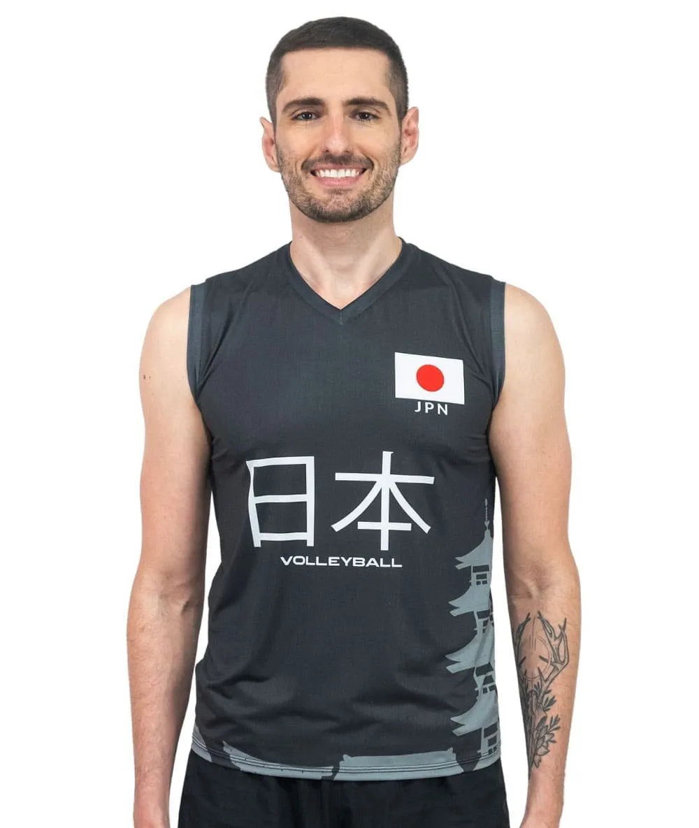 Camisa de Vôlei Japão 2021/22 Preta - S/Nº - Masculina