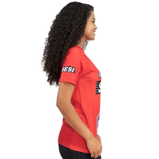 Camisa de Vôlei do Sesi Bauru 2022/23 Vermelha - Feminina