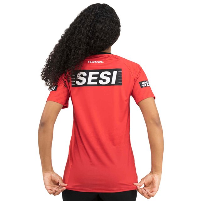 Camisa de Vôlei do Sesi Bauru 2022/23 Vermelha - Feminina