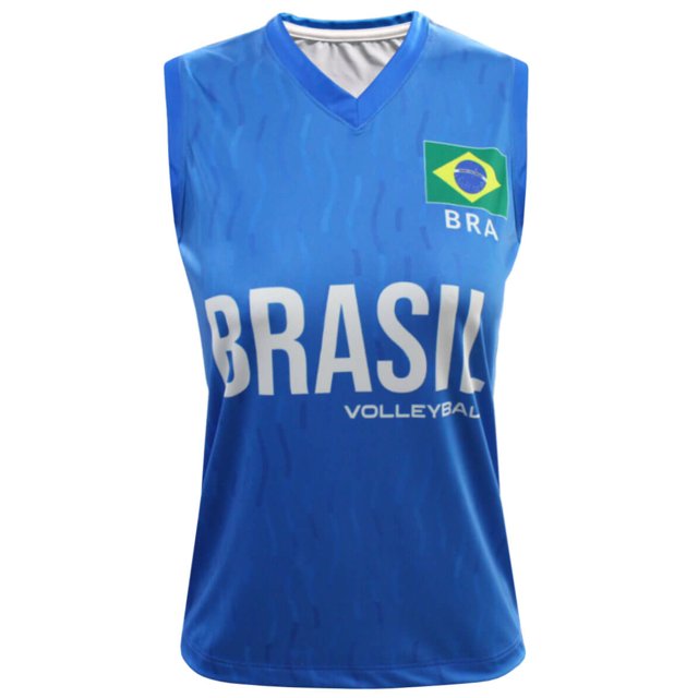 Camisa de Vôlei Brasil 2023/24 Azul Royal - Feminina