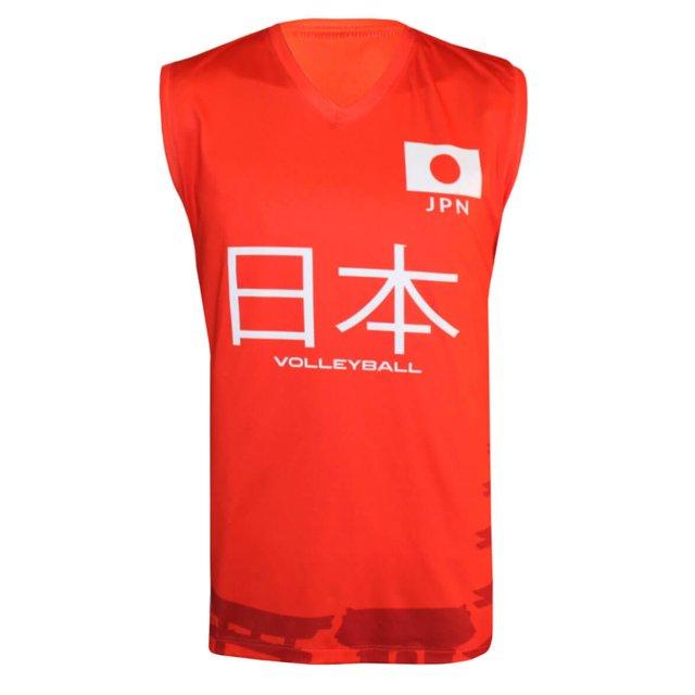 Camisa de Vôlei Japão 2022/23 Vermelha - Masculina