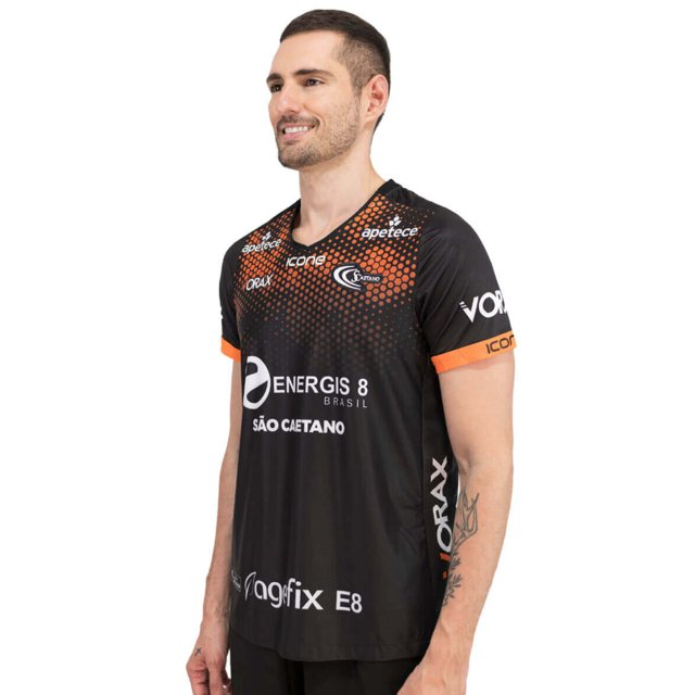 Camisa de Vôlei São Caetano 2022/23 Preta - Masculina