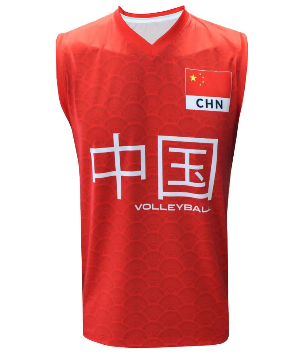 Camisa de Vôlei China 2023/24 Vermelha - Masculina