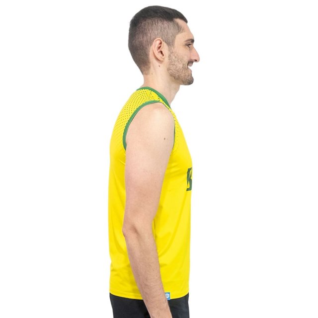 Camisa de Vôlei Brasil 2021/22 Amarela - S/Nº - Masculina