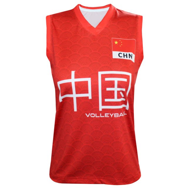 Camisa de Vôlei China 2023/24 Vermelha - Feminina