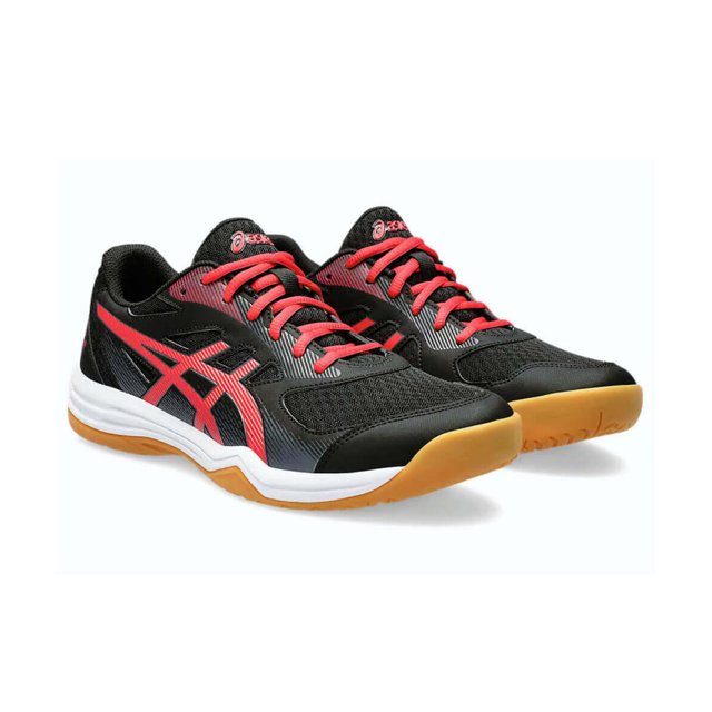 Tênis para Vôlei Asics Upcourt 5 Preto e Vermelho