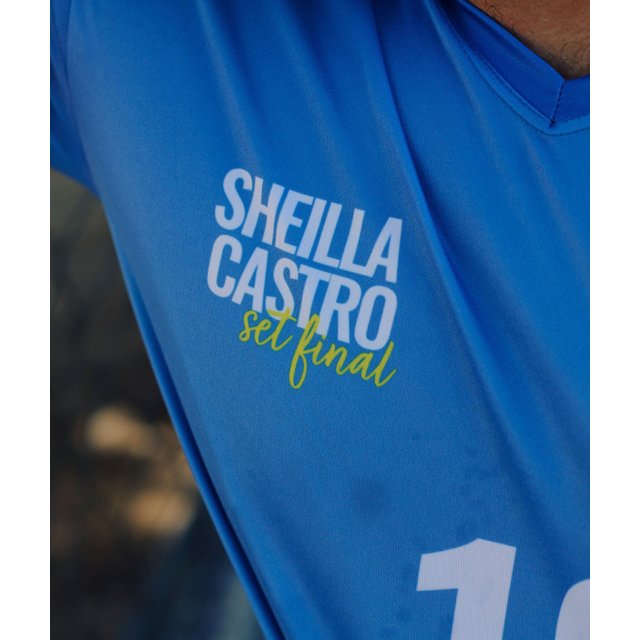 Camisa de Vôlei Sheilla Castro Set Final Azul - Masculina