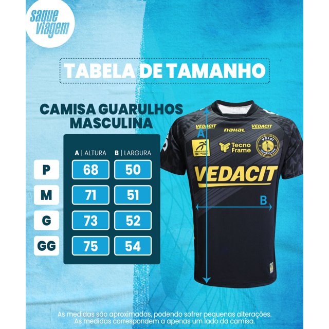 Camisa de Vôlei Guarulhos 2023/24 Preta - Masculina