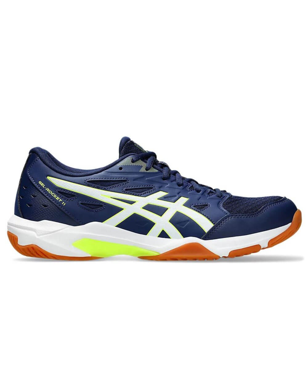 Tênis para Vôlei Asics Gel Rocket 11 Marinho e Amarelo I Saque