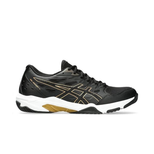 Tênis para Vôlei Asics Gel Rocket 11 Preto e Dourado I Saque