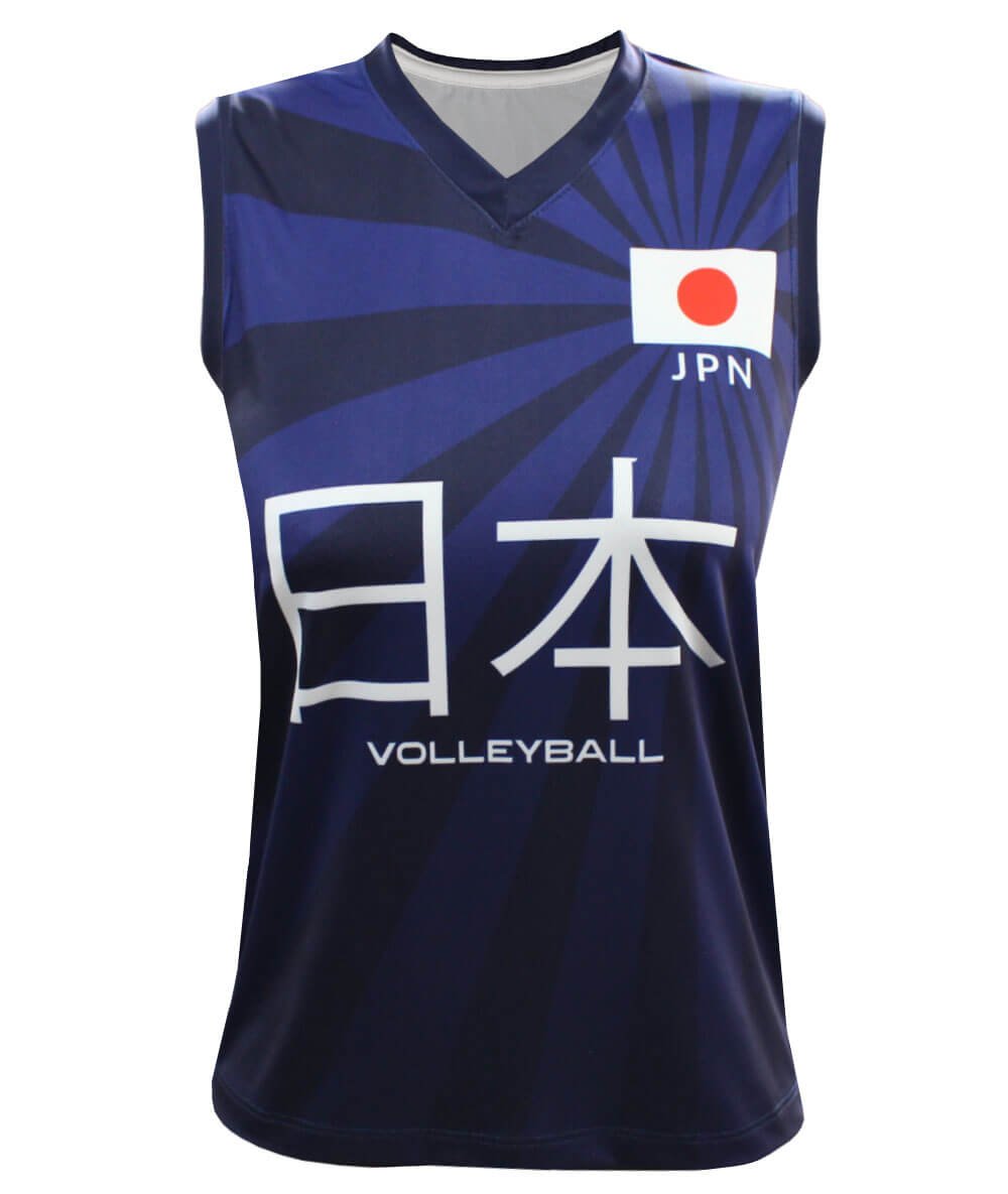 Camisa de Vôlei Japão 2023/24 Marinho - Feminina