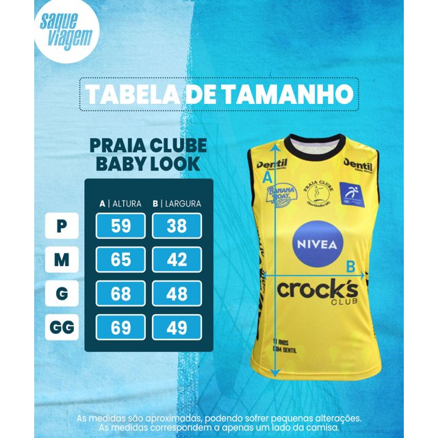 Camisa de Vôlei Praia Clube 2023/24 Amarela - Feminina