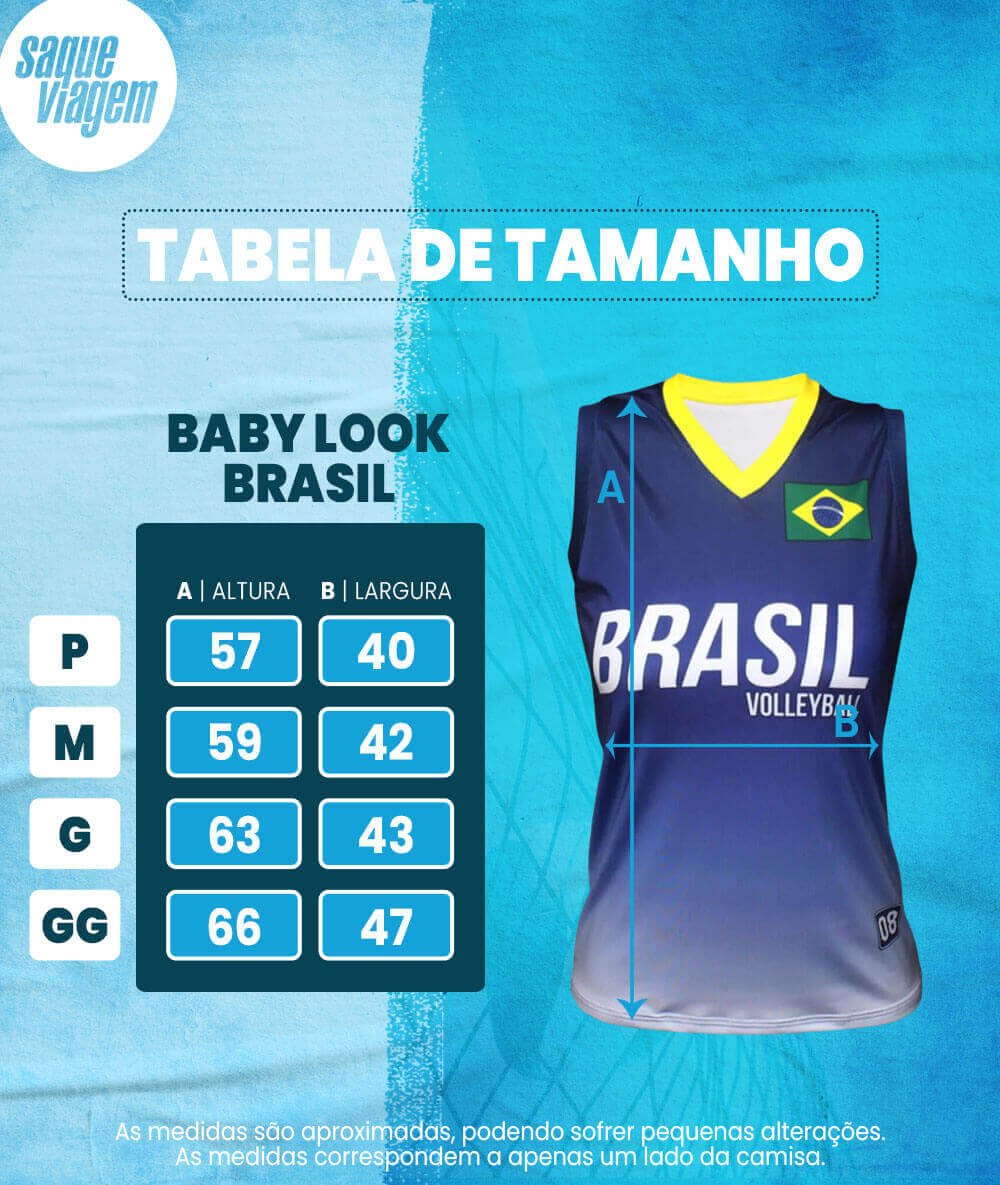 Camisa de Vôlei Brasil Retrô Azul 2008 - Feminina