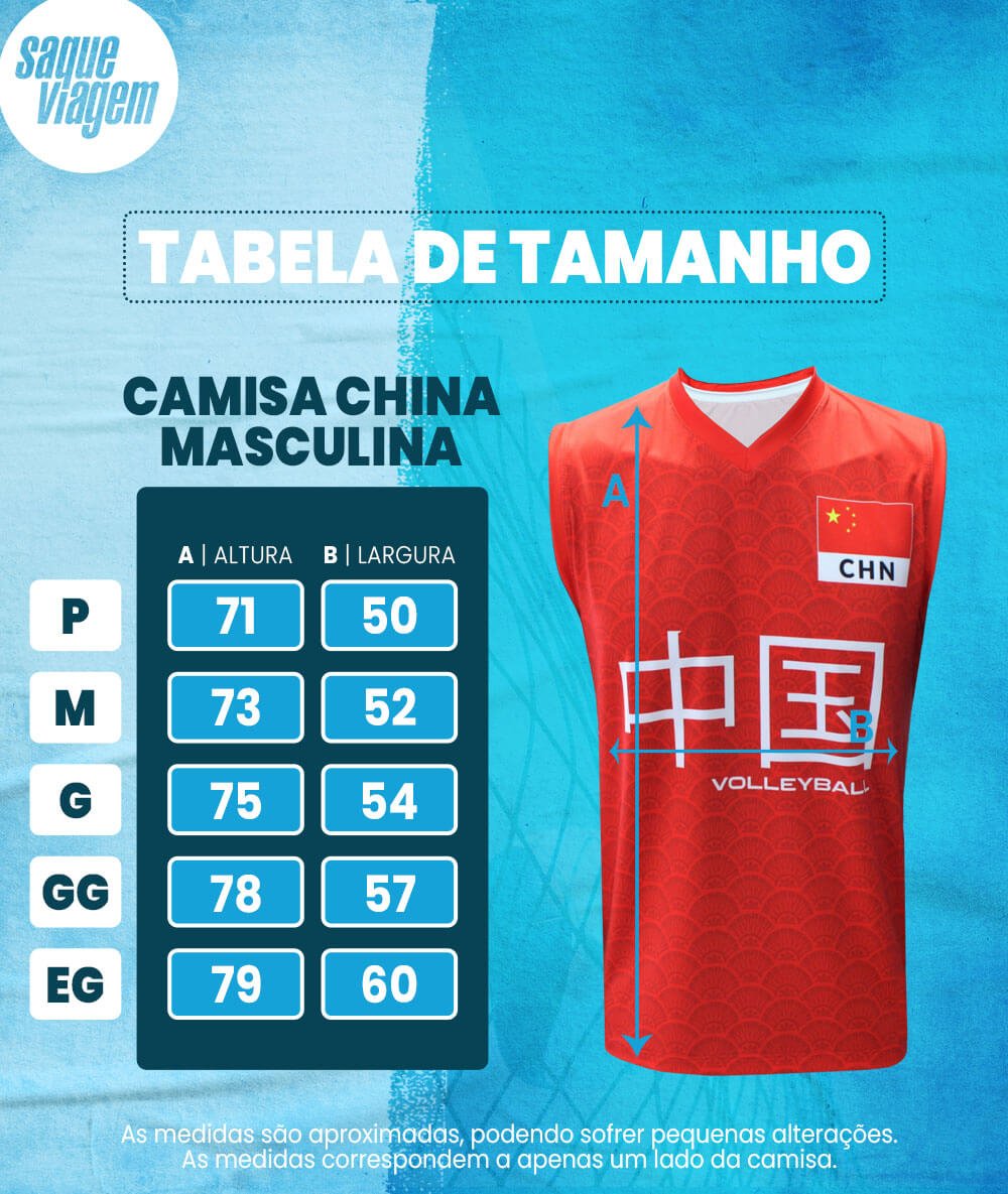 Camisa de Vôlei China 2023/24 Vermelha - Masculina