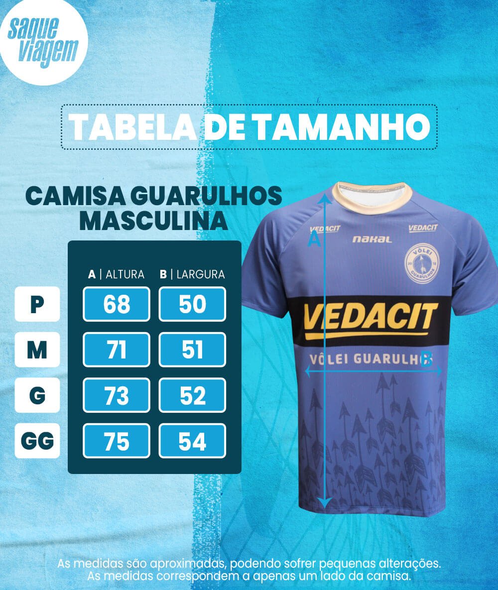 Camisa de Vôlei Guarulhos 2023/24 Treino - Masculina
