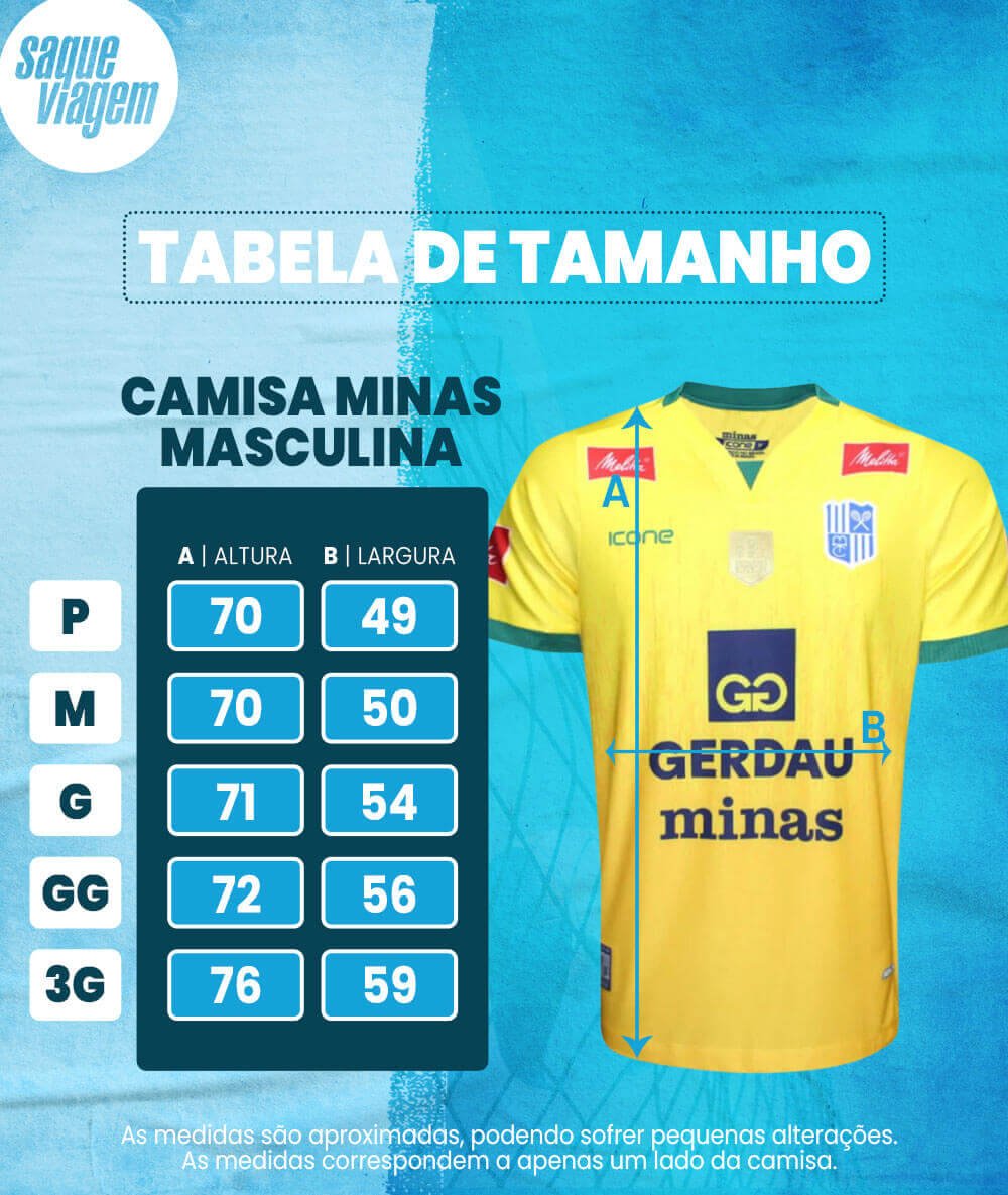 Camisa de Vôlei Gerdau Minas 2022/23 Amarela - Masculina