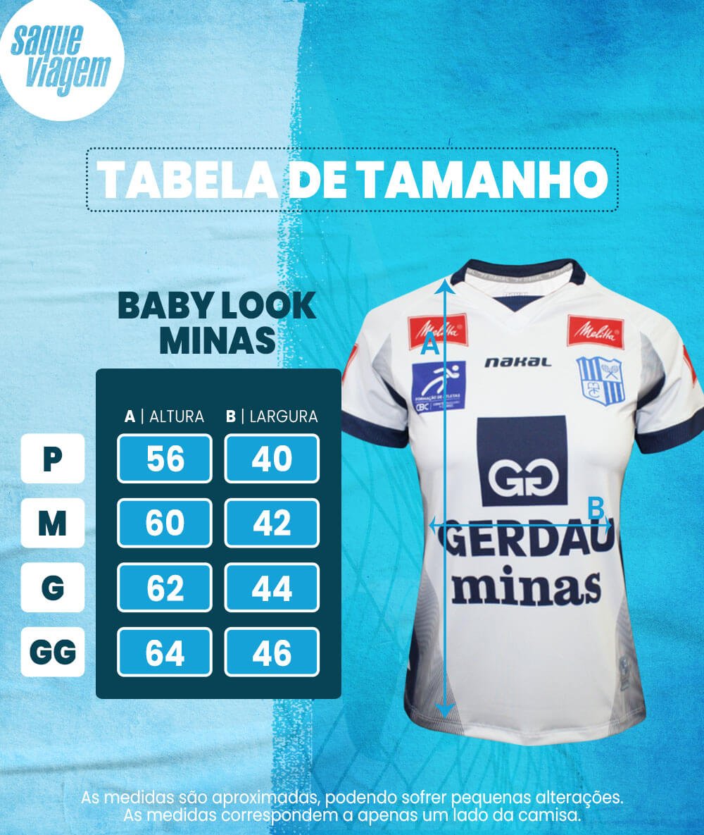 Camisa de Vôlei Gerdau Minas 2023/24 Branca - Feminina Baby Look