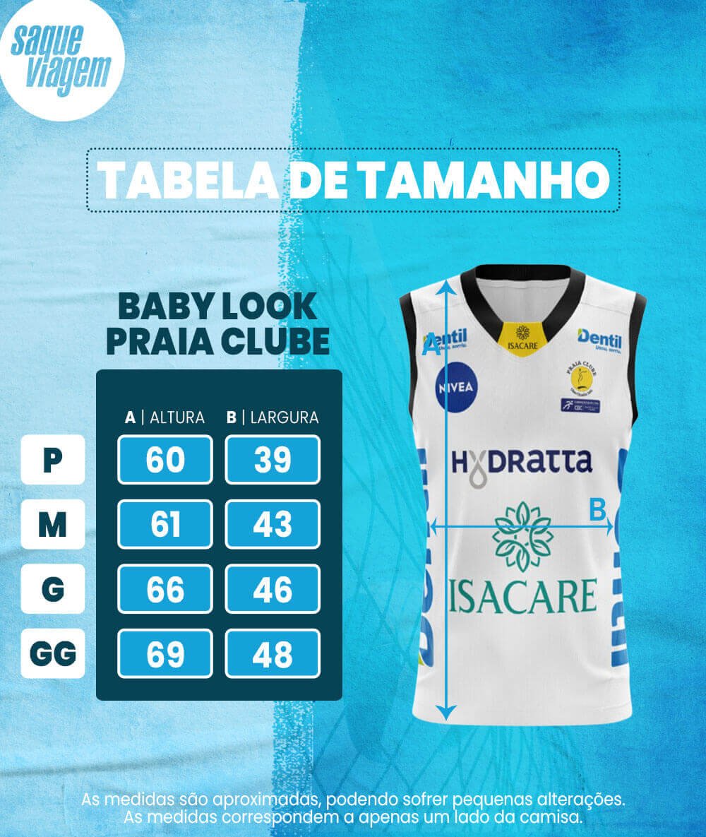 Camisa de Vôlei Praia Clube 2022/23 Branca - Feminina