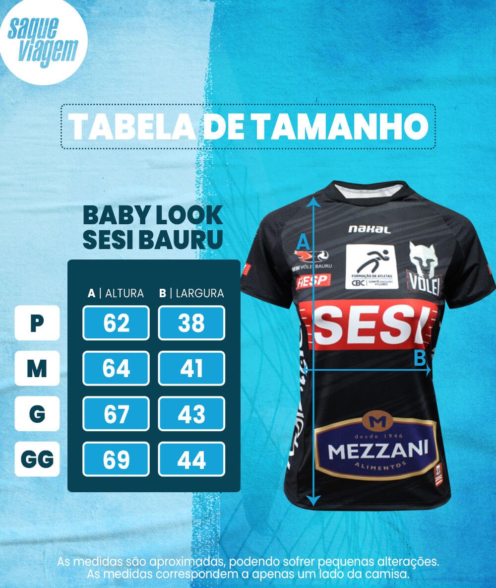 Camisa de Vôlei do Sesi Bauru 2023/24 Preta - Feminina