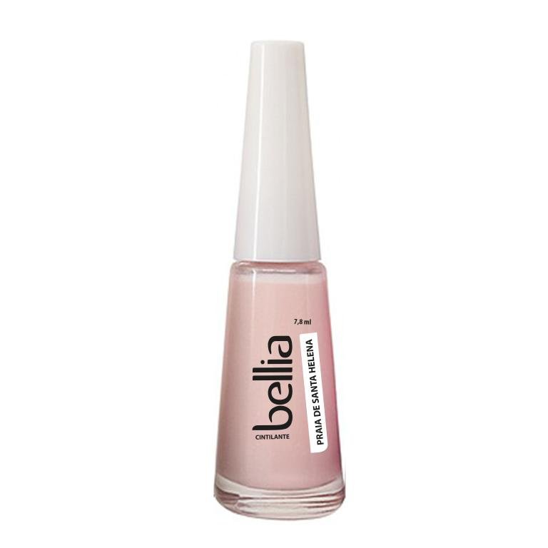 Esmalte Bellia Praia de Santa Helena Nude Cintilante 2 em 1 | Tudo por ...