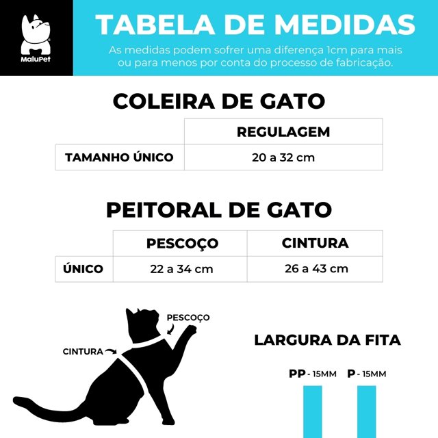 Kit Peitoral com Guia Goiás E.C para Gato