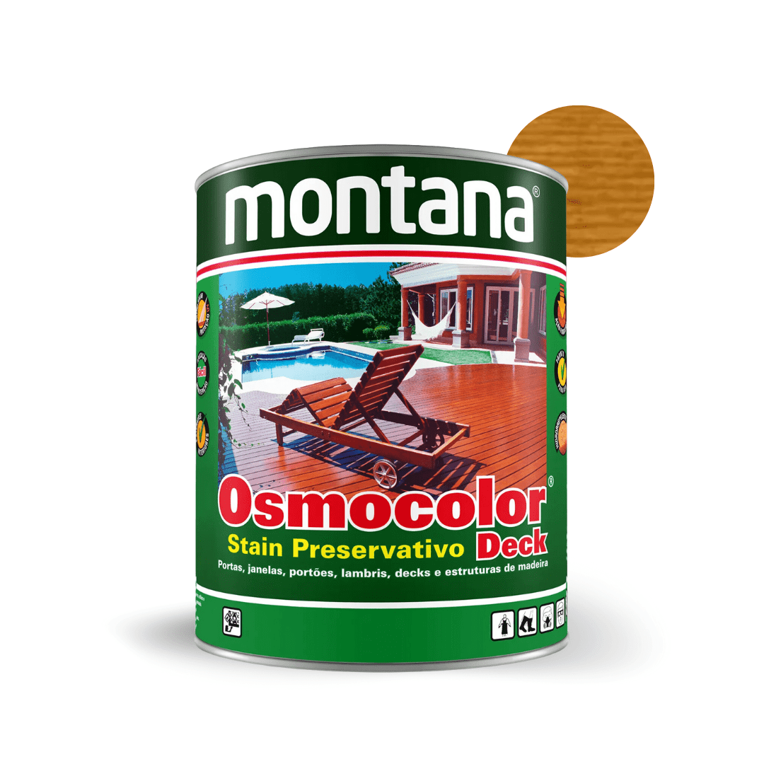 Osmocolor Stain Castanho UV Deck 900ml Montana Química