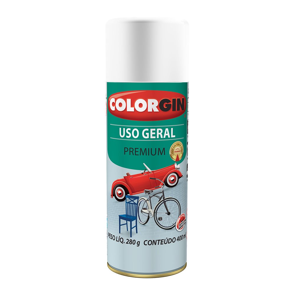 Spray Uso Geral Branco Fosco 400ml