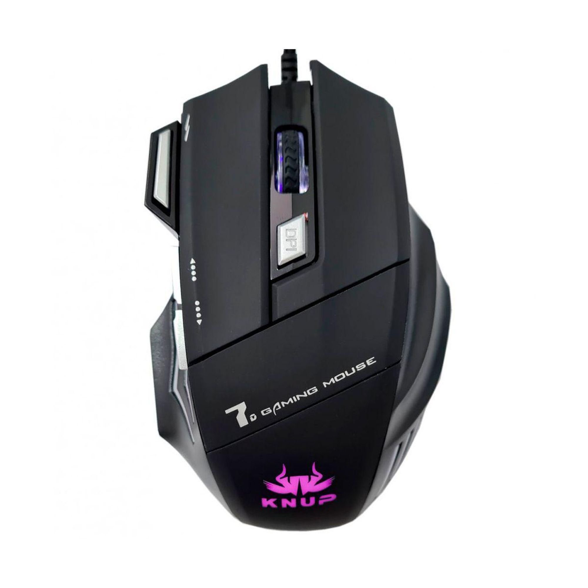 Mouse Gamer Usb 2400 Dpi RGB 7 Botões Superfície Runner Knup | INOVAX ...